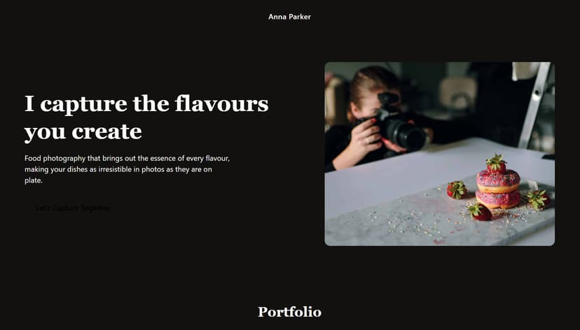 food photo template preview
